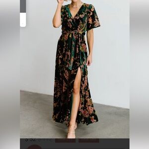 Baltic Born Uma Floral Velvet Dress